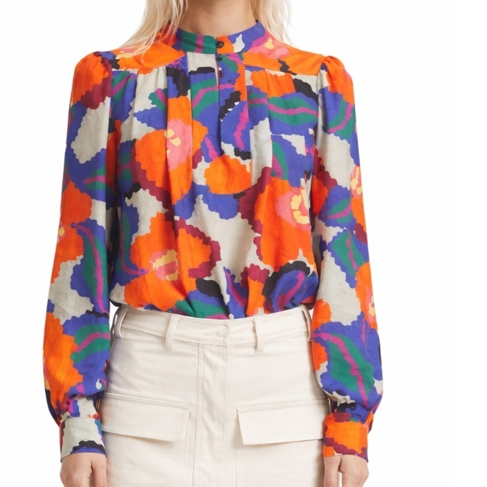 MUNTHE Giella Blouse Top Shirt New without tags size 4 6 or 34 Bold Abstract